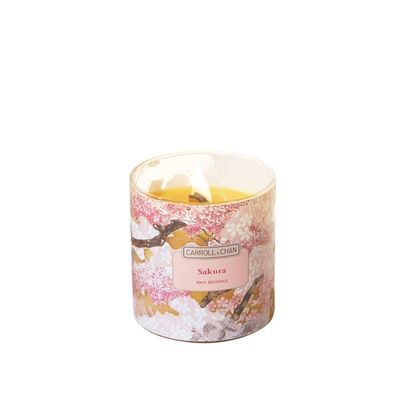 Sakura beeswax jar candle