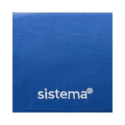 Sistema Foldable Lunch Bag Blue: Keeps Food Fresh, Leakproof and Folds Flat for Easy Storage (Durable & Easy to Clean)