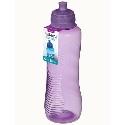 Sistema 800ml Gripper Bottle (Purple): Leakproof & BPA-Free- Large Capacity, Perfect for On-the-Go - Easy Grip & Portable