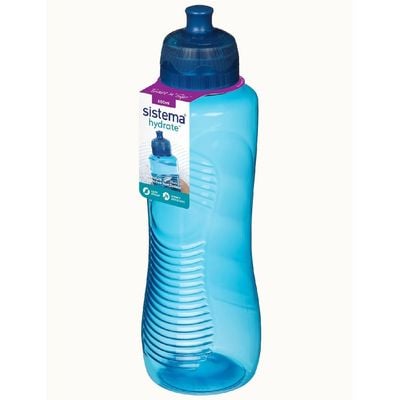 Sistema 800ml Gripper Bottle (Blue): Leakproof & BPA-Free- Large Capacity, Perfect for On-the-Go - Easy Grip & Portable