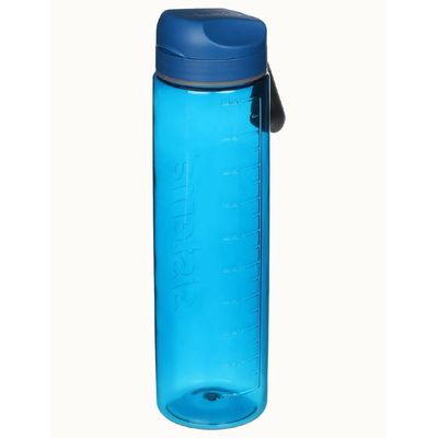 Sistema 1 Liter Tritan Bottle, sleek design made of high-quality plastic has easy opener with wide mouth sipper, leak proof & impact resistant, BPA Free. Blue