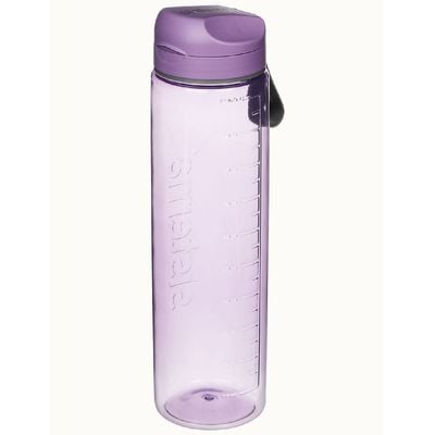 Sistema 1 Liter Tritan Bottle, sleek design made of high-quality plastic has easy opener with wide mouth sipper, leak proof & impact resistant, BPA Free. Purple