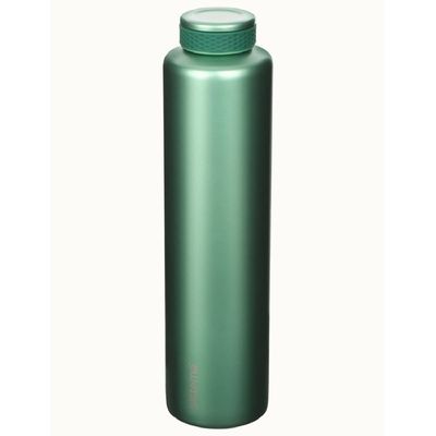 Sistema 600ML Chic Stainless-Steel Bottle, designed with double walled insulation and 100% Leak Proof to keep drinks Hot & Cool, BPA Free. Green.