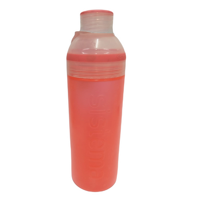 Sistema 480ML Trio Bottle, Portable with screw top Lid. Freezer, Dishwasher & Microwave safe without Lid and BPA Free. Orange