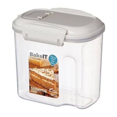 Sistema Bake It Mini Bakery 285ML, is stackable and perfect for storing smaller baking ingredients, and its Microwave, Dishwasher safe and BPA Free.