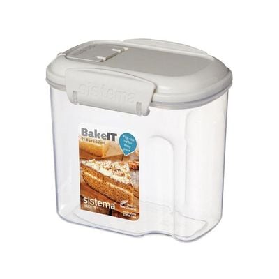 Sistema Bake It Mini Bakery 285ML, is stackable and perfect for storing smaller baking ingredients, and its Microwave, Dishwasher safe and BPA Free.