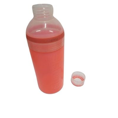 Sistema 580ML Trio Bottle, Portable with screw top Lid. Freezer, Dishwasher & Microwave safe without Lid and BPA Free. Orange