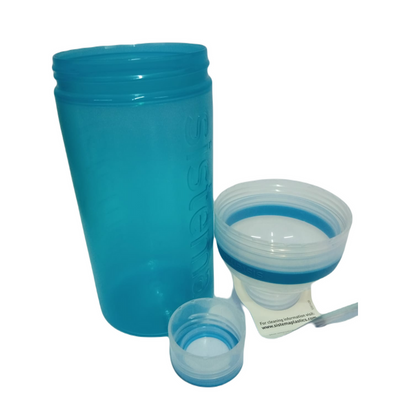 Sistema 580ML Trio Bottle, Portable with screw top Lid. Freezer, Dishwasher & Microwave safe without Lid and BPA Free. Sky Blue