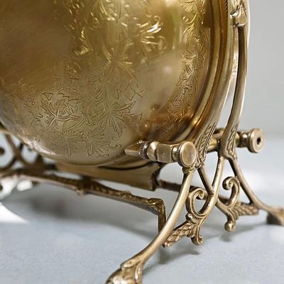 Quesera Brass unique Foldable platter /  dry fruit holder/ dates box/ cookie box