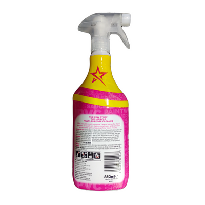 The Pink Stuff Multipurpose Cleaner Spray, 100% Vegan, Streak free Sparkling Clean, Work tough on Grease & Grimes, 850ML