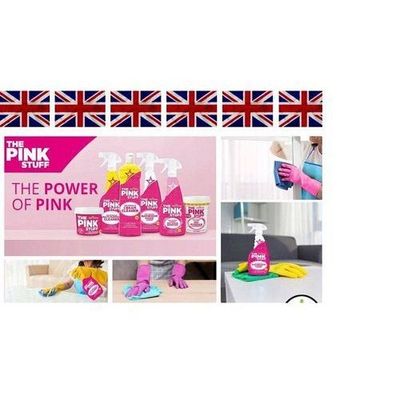 The Pink Stuff Multipurpose Cleaner Spray, 100% Vegan, Streak free Sparkling Clean, Work tough on Grease & Grimes, 850ML