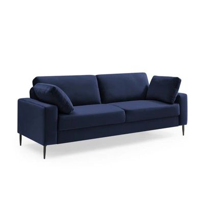 Jeses 3 Seater Fabric Sofa| DARK BLUE