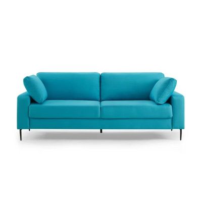 Jeses 3 Seater Fabric Sofa| TURQUOISE