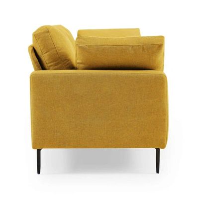 Jeses 3 Seater Fabric Sofa| YELLOW