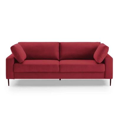 Jeses 3 Seater Fabric Sofa| RED
