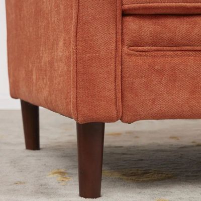 Azriah 3 Seater Fabric Sofa| ORANGE
