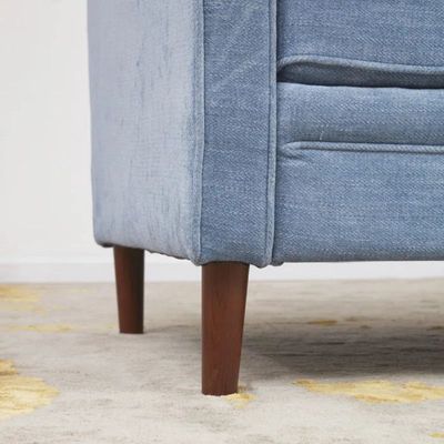Azriah 3 Seater Fabric Sofa| BLUE