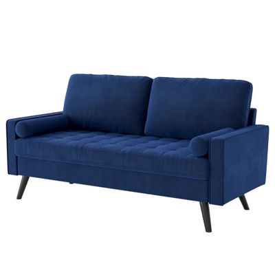 Brumback 3 Seater Fabric Sofa| BLUE