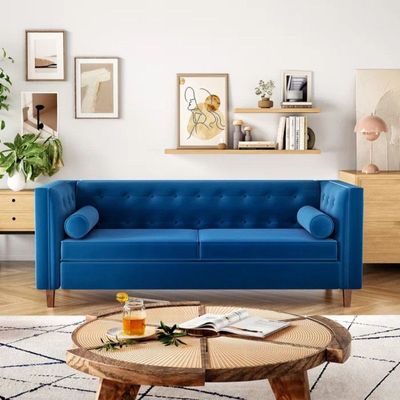 Ezeriah 3 Seater Fabric Sofa| BLUE