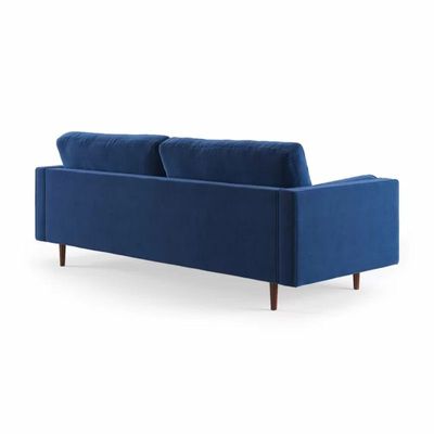 Geo 3 Seater Fabric Sofa| BLUE