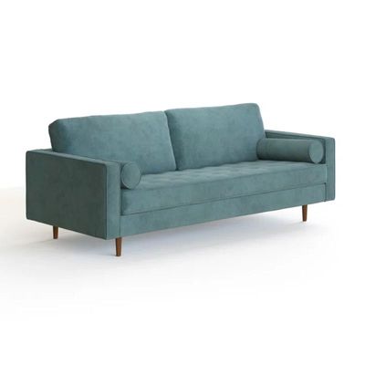 Geo 3 Seater Fabric Sofa| OCEAN BLUE