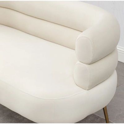 Demetrius 2 Seater Fabric Sofa| BEIGE