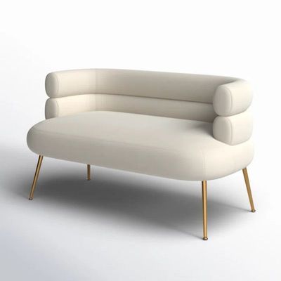 Demetrius 2 Seater Fabric Sofa| BEIGE