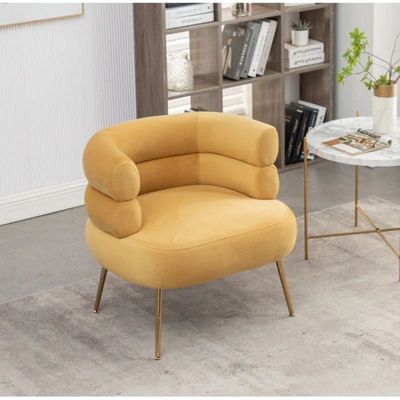Demetrius 1 Seater Fabric Sofa| YELLOW