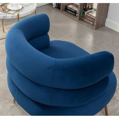 Demetrius 1 Seater Fabric Sofa| BLUE