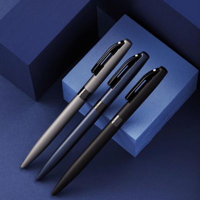 Sheaffer® REMINDER 9017 Matte Grey Ballpoint Pen With Black PVD Trim
