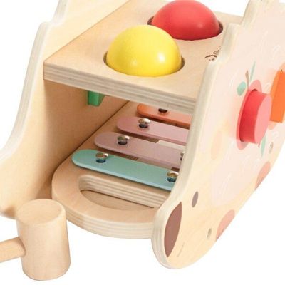 Classic World Pounding Bench with Hedgehog, shape sorting pounding bench, hand-eye coordination toys

pen_spark