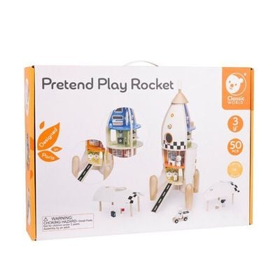 Classic World Blast Off! Pretend Play Rocket Ship, it’s a toddler space exploration toy and educational toys for toddlers