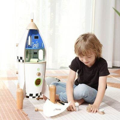 Classic World Blast Off! Pretend Play Rocket Ship, it’s a toddler space exploration toy and educational toys for toddlers