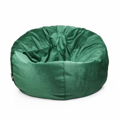 Luxe Decora Alba | Soft Suede Fabric Bean Bag for Best Comfort and Style | Washable | Filled with Polystyrene Beads | Ideal for Kids and Adults (Green, Small)