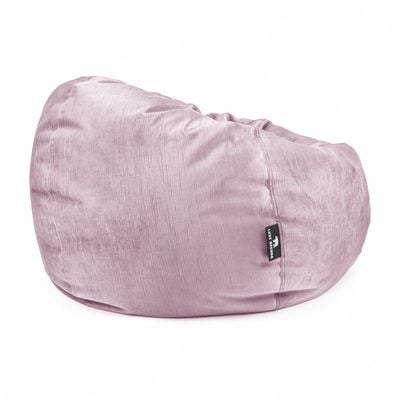 Luxe Decora Alba | Soft Suede Fabric Bean Bag for Best Comfort and Style | Washable | Filled with Polystyrene Beads | Ideal for Kids and Adults (Pink, Small)