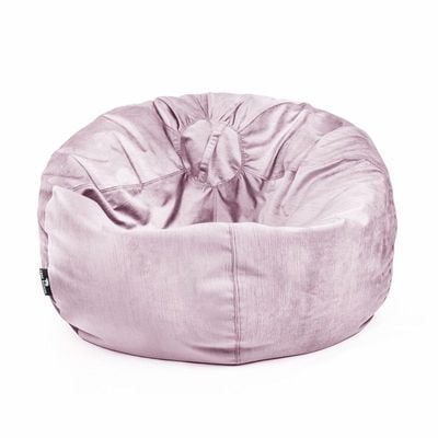 Luxe Decora Alba | Soft Suede Fabric Bean Bag for Best Comfort and Style | Washable | Filled with Polystyrene Beads | Ideal for Kids and Adults (Pink, Small)