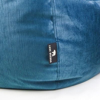 Luxe Decora Alba | Soft Suede Fabric Bean Bag for Best Comfort and Style | Washable | Filled with Polystyrene Beads | Ideal for Kids and Adults (Royal Blue, Small)