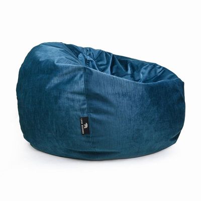 Luxe Decora Alba | Soft Suede Fabric Bean Bag for Best Comfort and Style | Washable | Filled with Polystyrene Beads | Ideal for Kids and Adults (Royal Blue, Small)