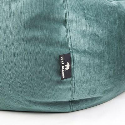 Luxe Decora Alba | Soft Suede Fabric Bean Bag for Best Comfort and Style | Washable | Filled with Polystyrene Beads | Ideal for Kids and Adults (Teal, Small)