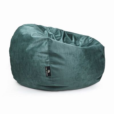 Luxe Decora Alba | Soft Suede Fabric Bean Bag for Best Comfort and Style | Washable | Filled with Polystyrene Beads | Ideal for Kids and Adults (Teal, Small)