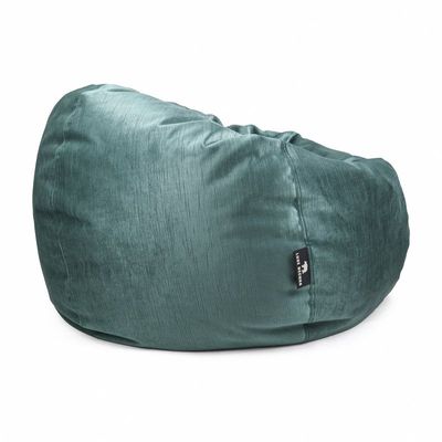 Luxe Decora Alba | Soft Suede Fabric Bean Bag for Best Comfort and Style | Washable | Filled with Polystyrene Beads | Ideal for Kids and Adults (Teal, Small)