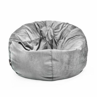 Luxe Decora Alba | Soft Suede Fabric Bean Bag for Best Comfort and Style | Washable | Filled with Polystyrene Beads | Ideal for Kids and Adults (Grey, Large)