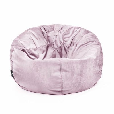 Luxe Decora Alba | Soft Suede Fabric Bean Bag for Best Comfort and Style | Washable | Filled with Polystyrene Beads | Ideal for Kids and Adults (Pink, Large)