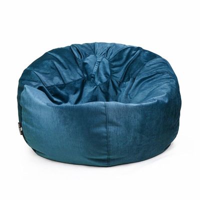 Luxe Decora Alba | Soft Suede Fabric Bean Bag for Best Comfort and Style | Washable | Filled with Polystyrene Beads | Ideal for Kids and Adults (Royal Blue, Large)