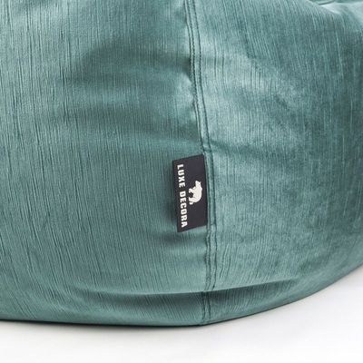 Luxe Decora Alba | Soft Suede Fabric Bean Bag for Best Comfort and Style | Washable | Filled with Polystyrene Beads | Ideal for Kids and Adults (Teal, Large)