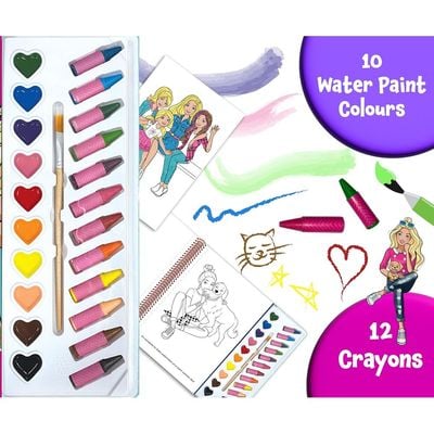 Phidal Mattel Barbie Deluxe Poster Paint & Color