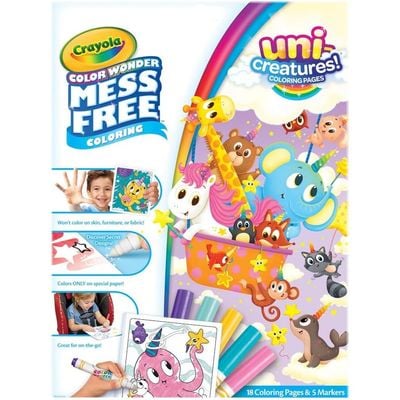 Crayola Color World Foldalope Uni-Creatures: Coloring and crafting fun - Imaginative playtime set - Art supplies for children