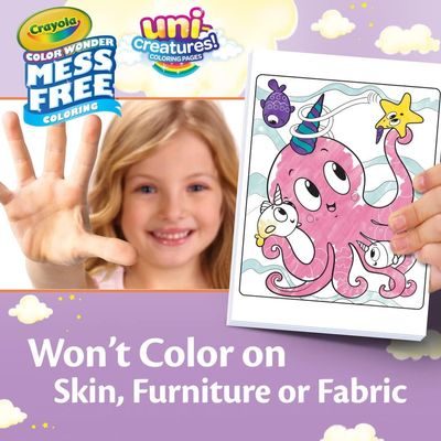 Crayola Color World Foldalope Uni-Creatures: Coloring and crafting fun - Imaginative playtime set - Art supplies for children