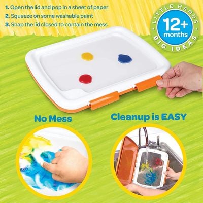 Crayola Easy Clean Fingerpaint: Creative playtime set - Non-toxic fingerpaint - Washable paint for kids