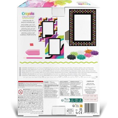 Crayola Creations Crystalize It! Photo Frame Kit: Personalized photo frame activity - Crystal embellishment kit - Art supplies for children